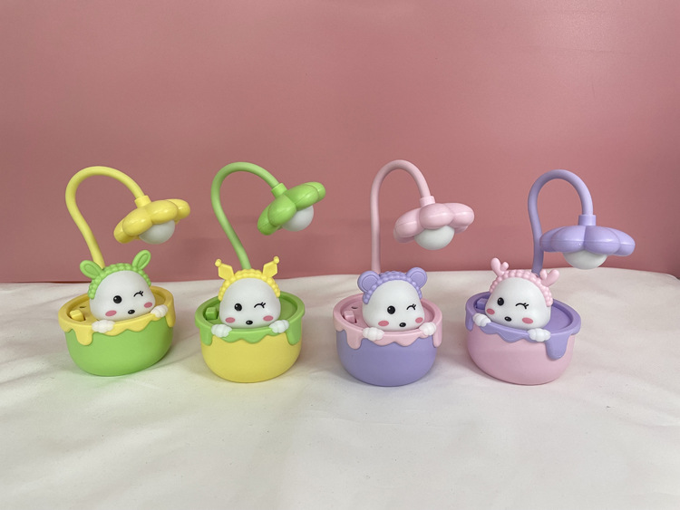 外贸跨境LED小台灯 USB充电卡通铅笔削迷你桌面夜灯 卧室床头灯具 毛绒玩具款式可爱详情2