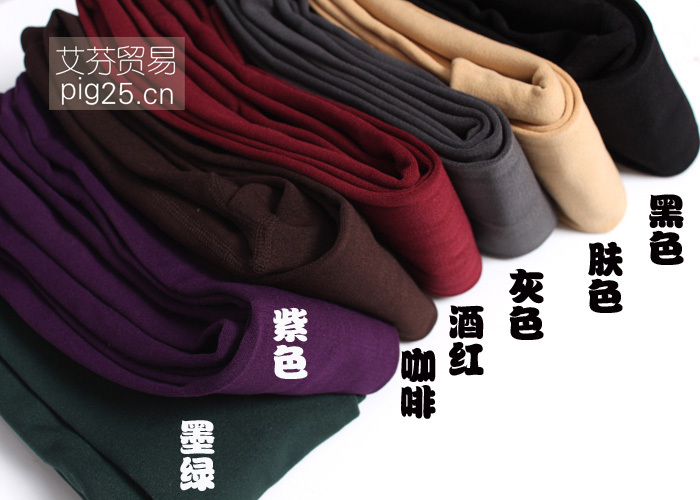 爆款秋冬时尚九分拉绒裤 连裤袜 踩脚 女打底裤拉毛裤批发女装详情7