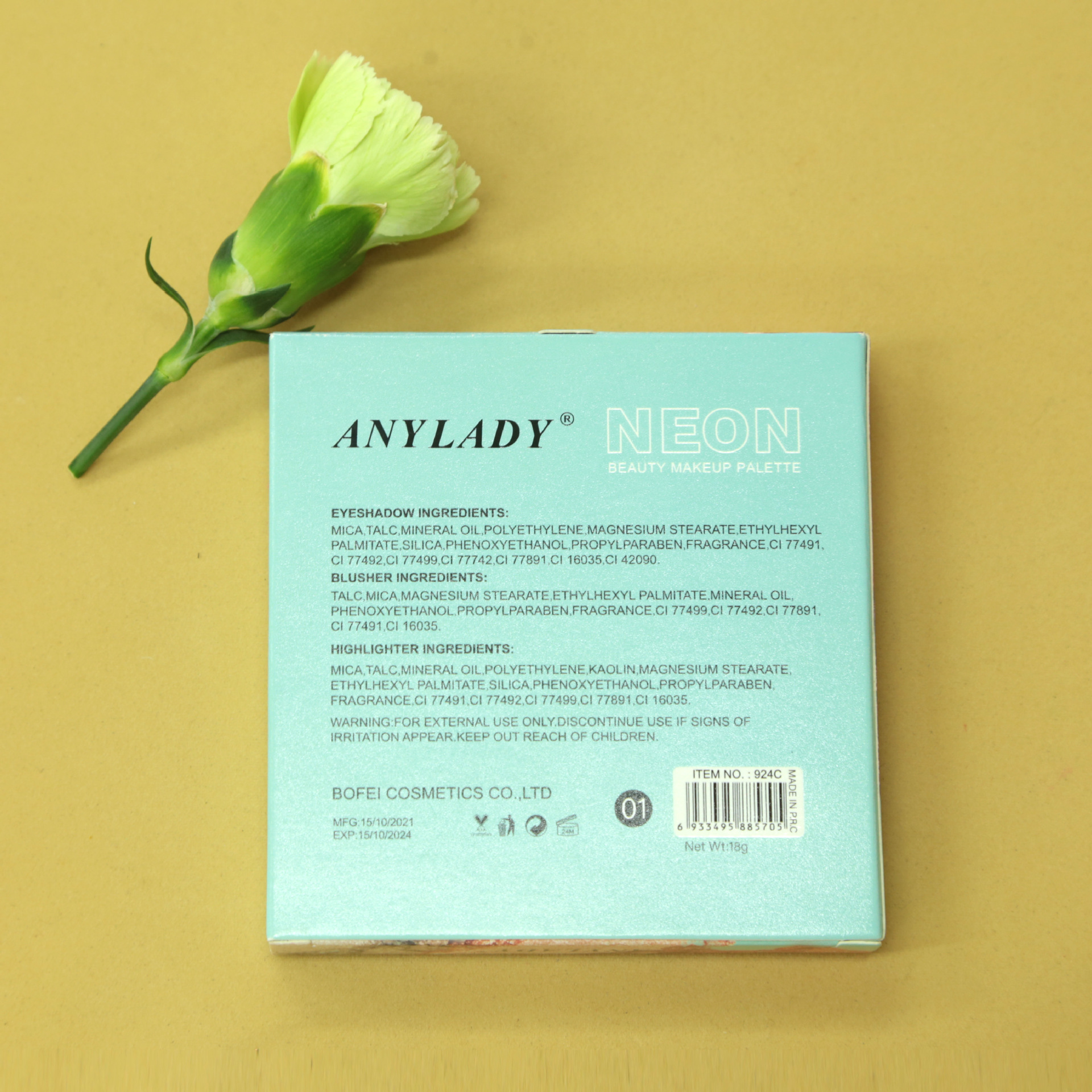 anylady批发彩妆眼影化妆盘哑光珠光粉质化妆可diy高质量详情2
