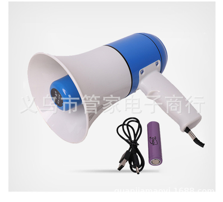 Handheld portable loudspeaker, USB/ recording 240 seconds, lithium battery street vending loudspeaker, outdoor publicity speaker pic 7