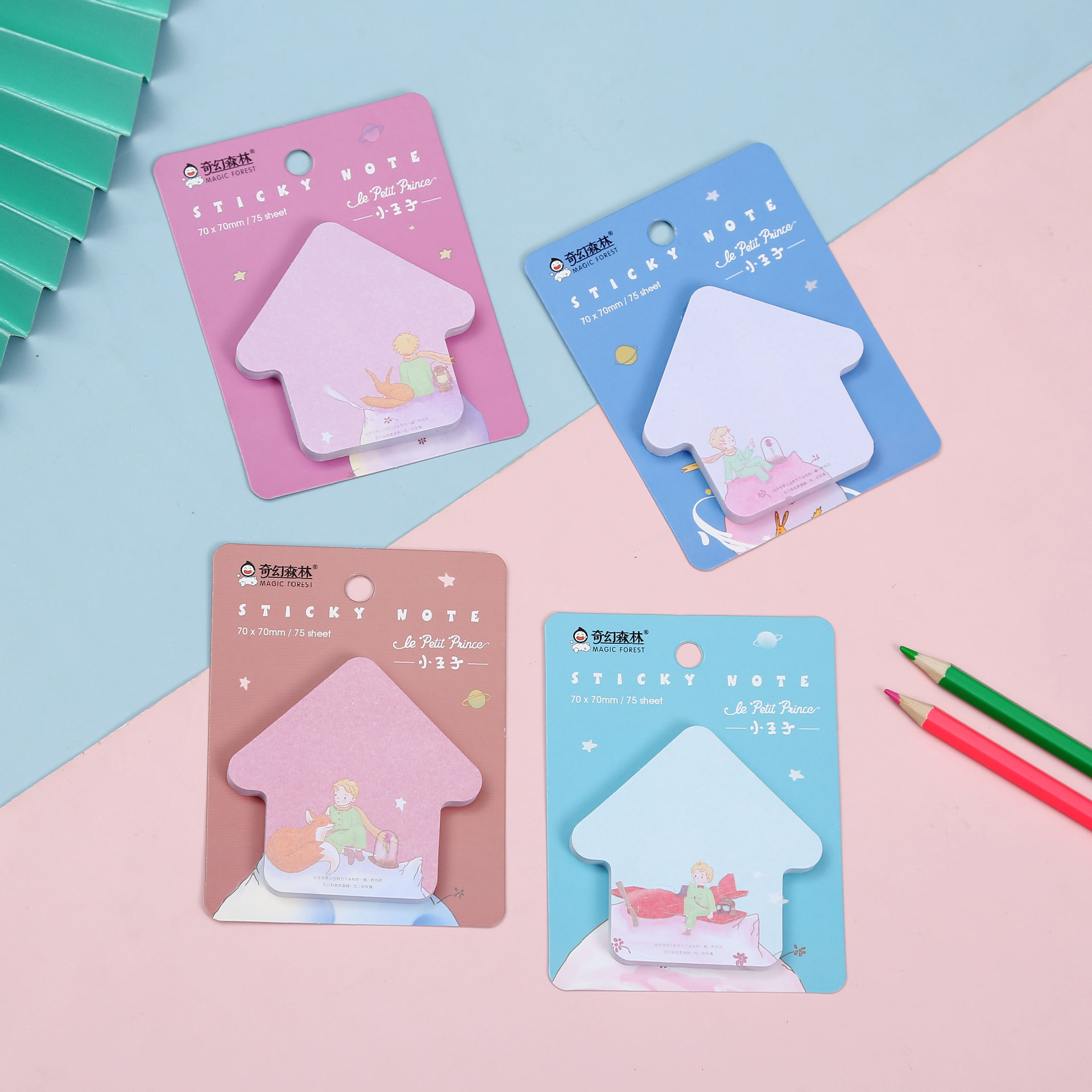 New style sticky note cartoon Korean colorful cute and creative Daisy sticky note sticker, message diary N times post pic 5