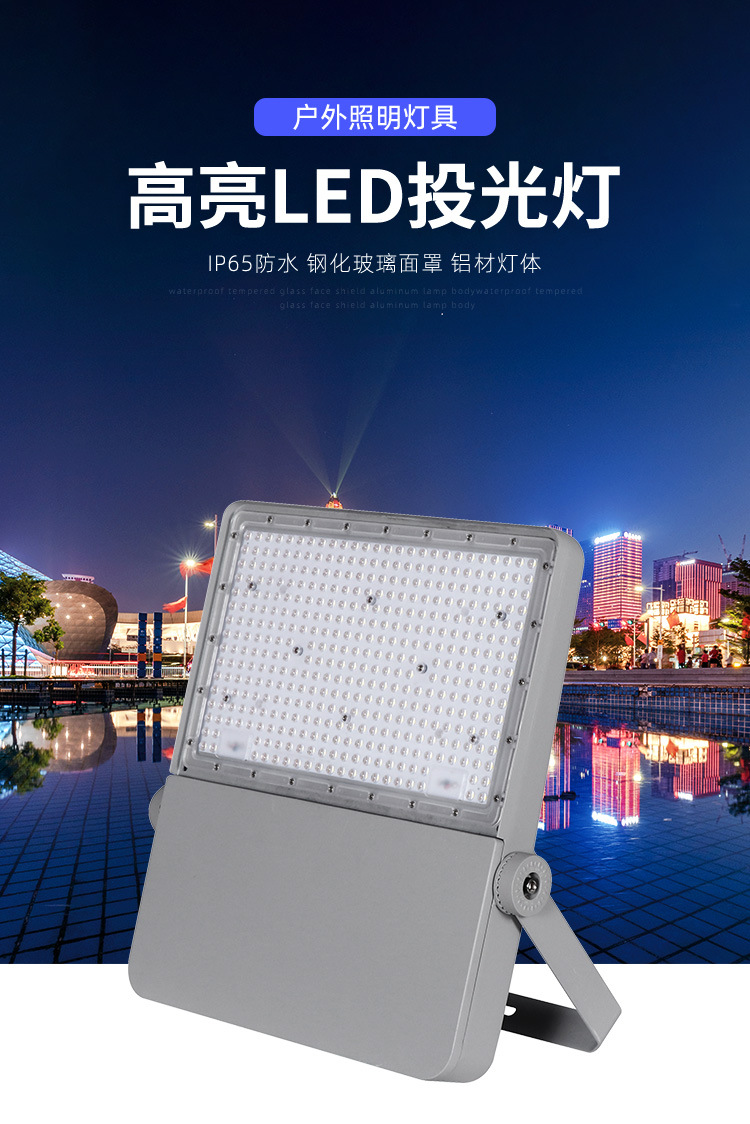 工厂私模LED投光灯100w200w300w400w中高杆灯专用压铸灯头详情1