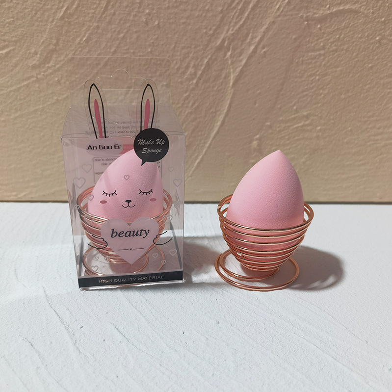 非乳胶兔子粉扑水滴葫芦斜切粉扑洗脸扑化妆棉美妆蛋干湿两用详情16