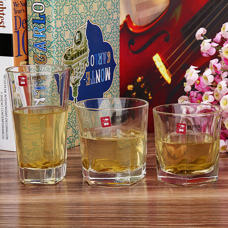 厂家批发家用耐热玻璃早餐杯牛奶杯果汁杯四方杯八角杯漱口杯详情10