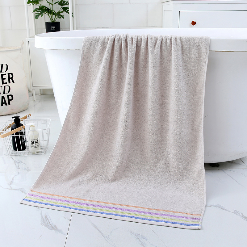 100% algodón 32 hilos toalla de baño grande 70*140cm para el hogar uso diario regalo absorbente toalla de baño puede bordar logotipo fábrica al por mayor pic 12