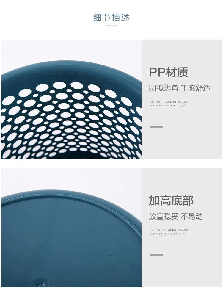 Simple household trash can, large creative plastic wastebasket in the living room, bedroom, kitchen, bathroom and toilet, cute Xiaomao pic 9