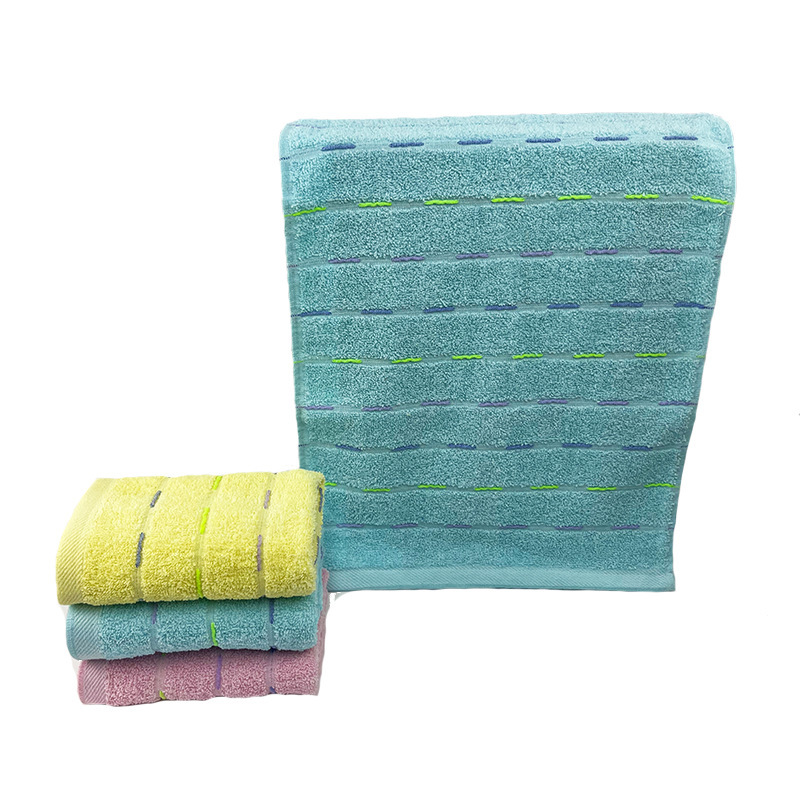 Wholesale of plain-colored adult household towels that absorb water and do not shed hair. Customized embroidered logos are supported pic 23