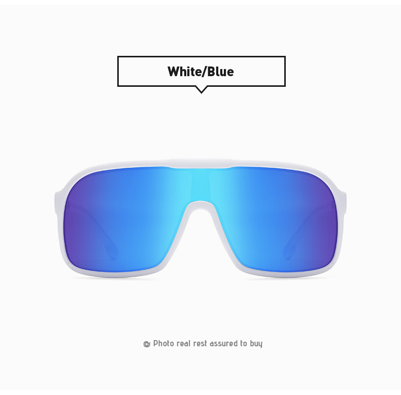 New one-piece large-frame outdoor sports sunglasses, cross-border polarized and colorful cycling sunglasses, trendy sunglasses 3086 pic 28
