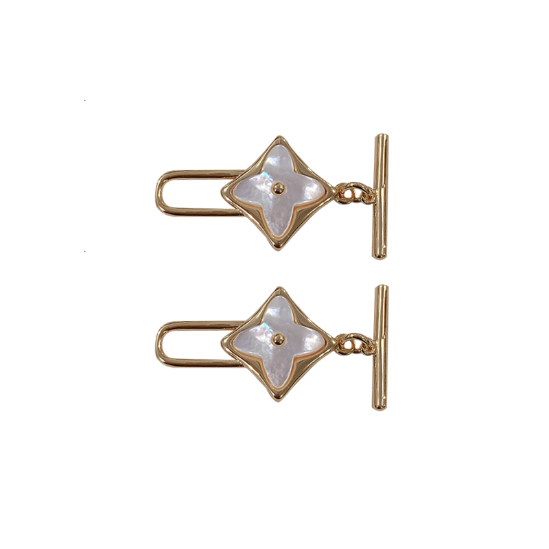 14k包金铜镀真金胖面海水贝OT扣插棒扣diy手链珍珠项链扣子保色详情4