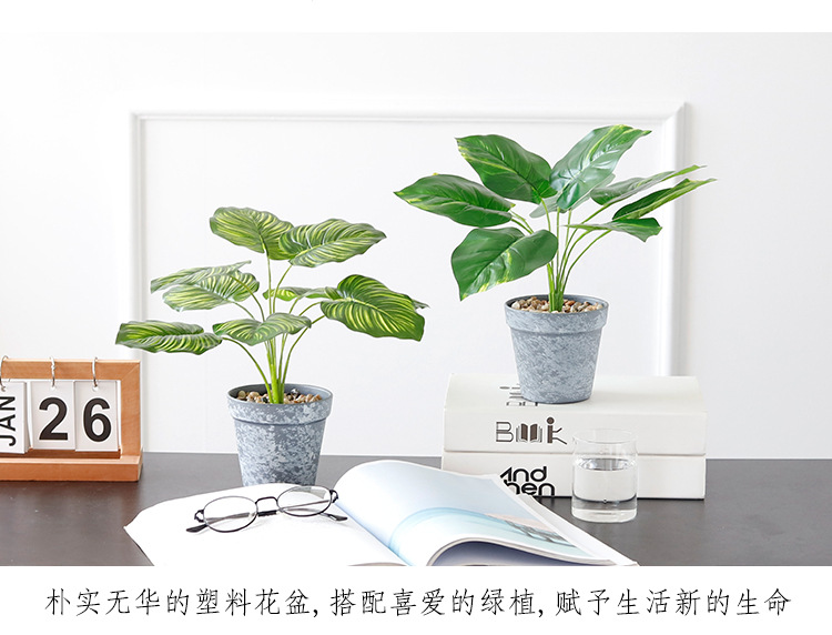 Nordic artificial bonsai, potted plants, artificial flowers, home decorations, living room indoor table ornaments and decorations pic 7
