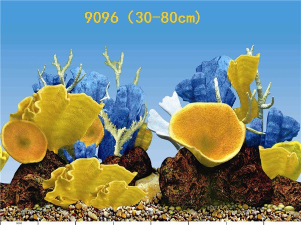 Wholesale export of 50cm high background painting, single-sided thin painting, 3D stereoscopic ecological aquarium sticker paper pic 98