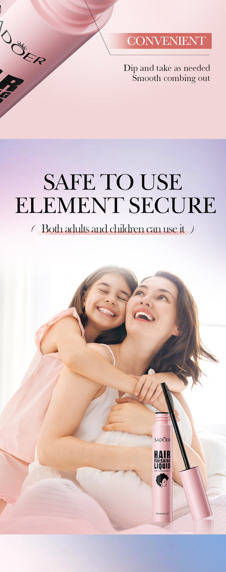 SADOER Hair Styling and disheveled hair Styling Liquid in full English, cross-border export wholesale, exclusively for export pic 21