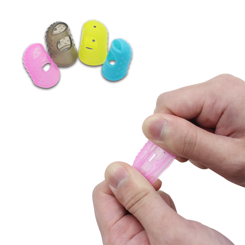 Silicone guitar finger guards, guitar finger protectors, anti-slip and wear-resistant, four-color set, finger guards, musical instrument accessories pic 7