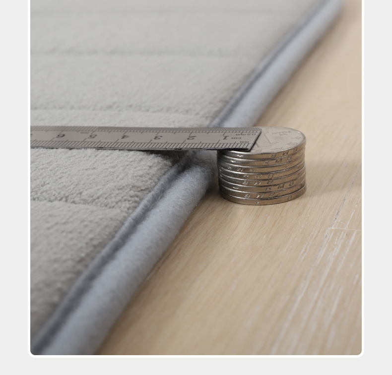 Alfombra coral fleece piedra en relevo hogar memory foam dormitorio baño engrosado absorbente alfombra alfombra antideslizante pic 6