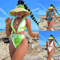 The 2020 new three-piece set of sexy printed bikini swimsuits for large-sized export from Africa, Europe and America pic 41