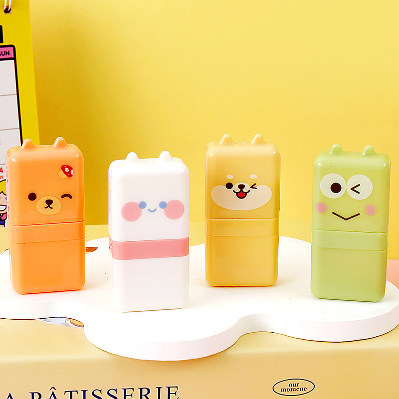 Cartoon animal roller eraser for primary school students, like a leather eraser, leaves no marks, erasers clean and free of debris pic 4