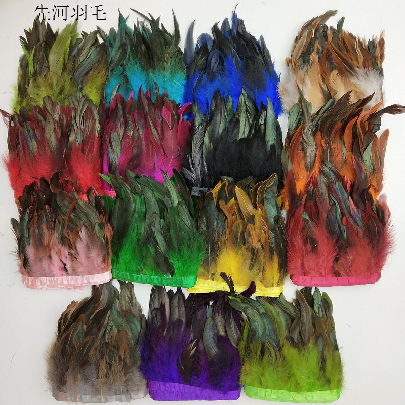Feather fabric straps, fabric edges, clothing accessories, woolen strips, diy landscape decoration handicrafts and accessories from the manufacturer pic 1