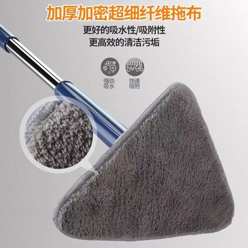 三角除尘万能旋转拧水拖把家用多功能天花板懒人清洁三角拖把详情12