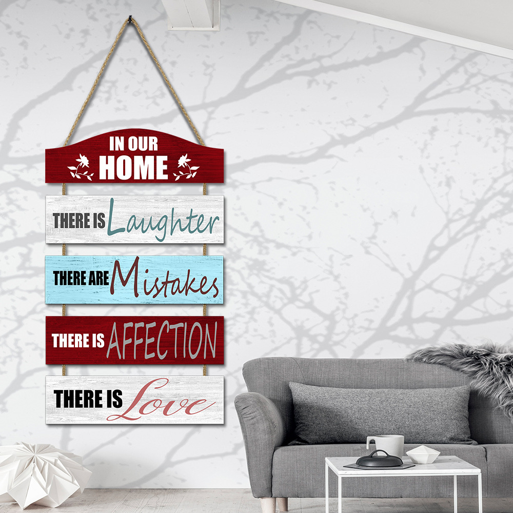 Large wall decorations are hung with wooden pendants pic 5