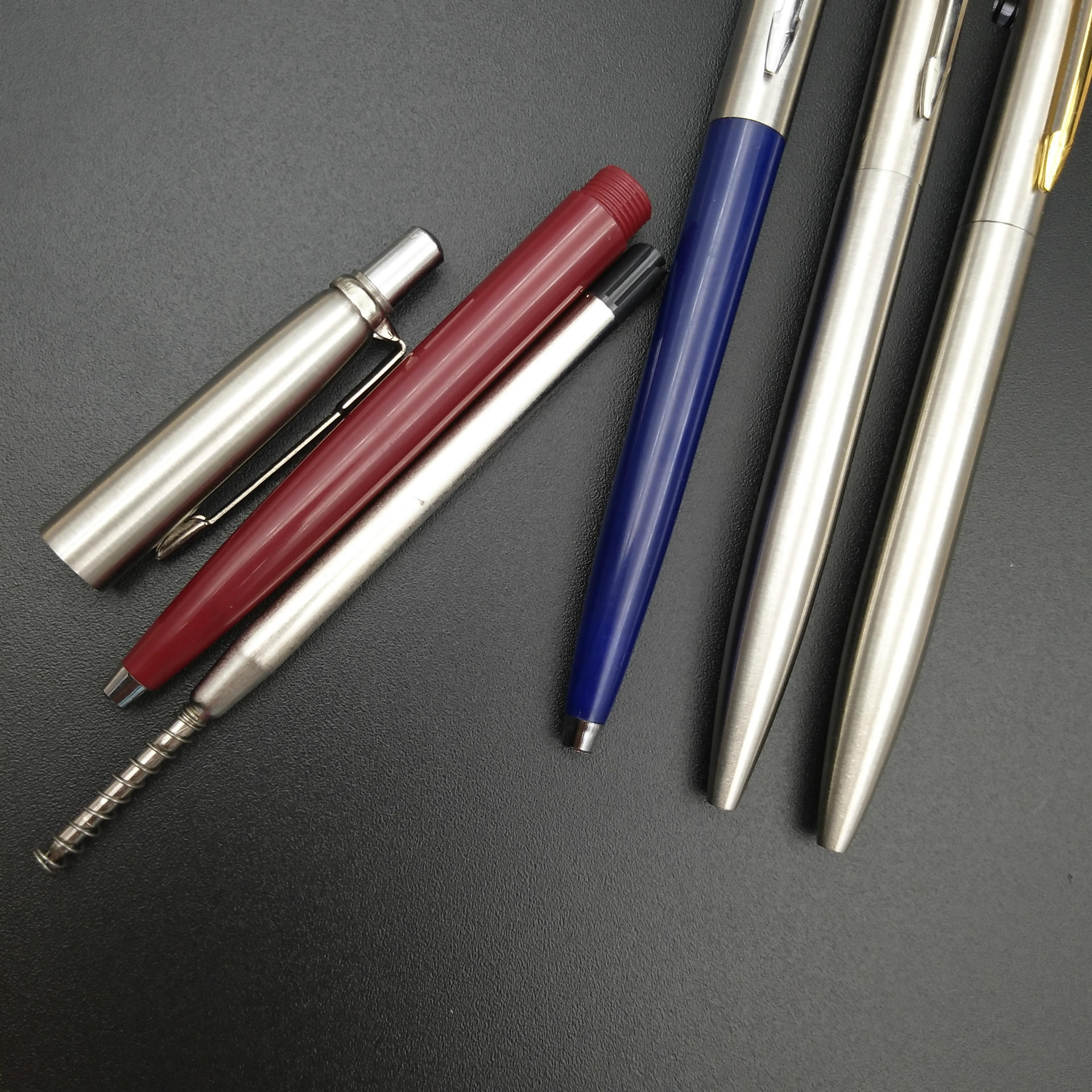 Wholesale T-wave ballpoint pens, semi-steel metal press ballpoint pens, all-steel metal ballpoint pens, advertising gift pens pic 2