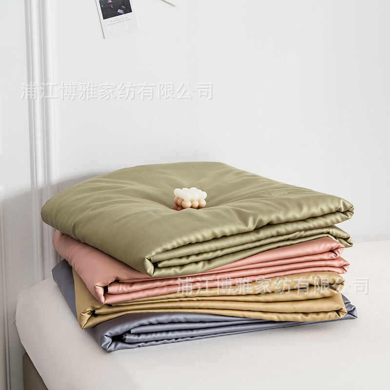 New modern and simple Muji 60s Tencel quilt, all-cotton quality ice silk summer cooling quilt, washed cotton air-conditioned quilt pic 4