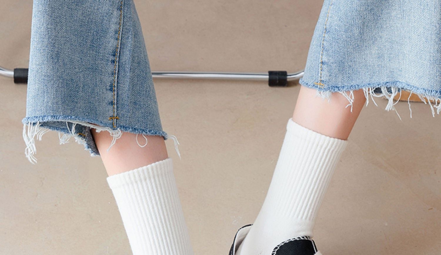 白色袜子男夏季女士中筒袜 纯色船袜运动束腰篮球袜 纯棉男袜批发详情25