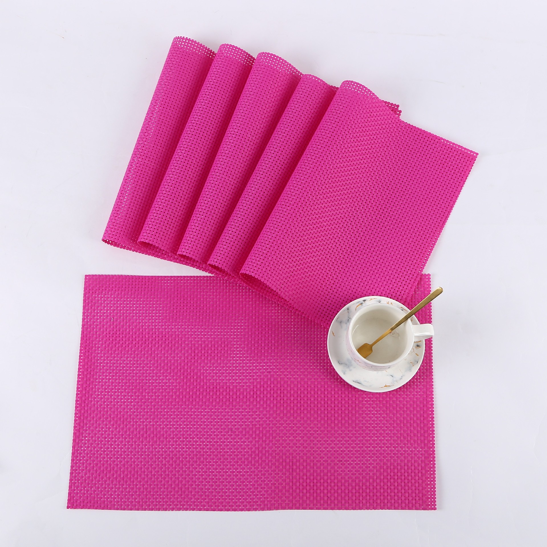 简约风长方形餐垫家居隔热餐桌垫餐厅酒店西餐垫跨境防水餐盘垫详情4