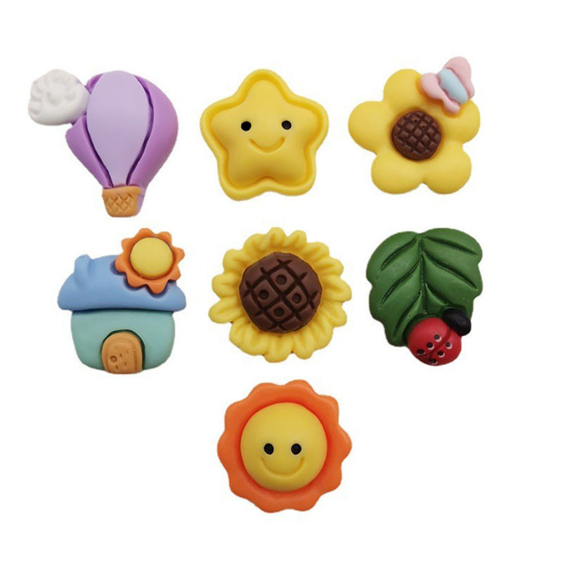 卡通星星太阳气球房屋diy树脂配件奶油胶手机壳头饰发夹水杯贴片详情9