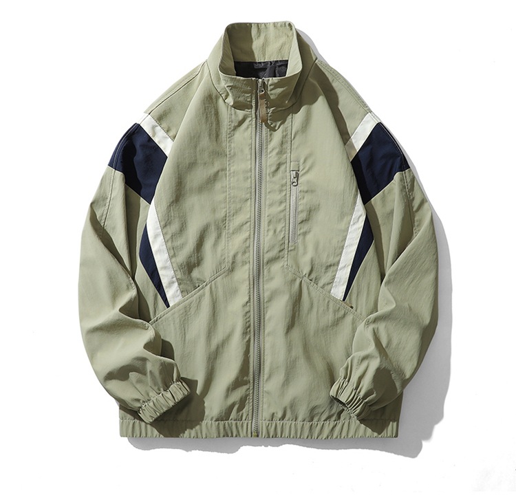 Spring 2023 new Instagram-style Hong Kong-style jacket for men, loose couple, trendy and casual color patchwork jacket for men pic 11