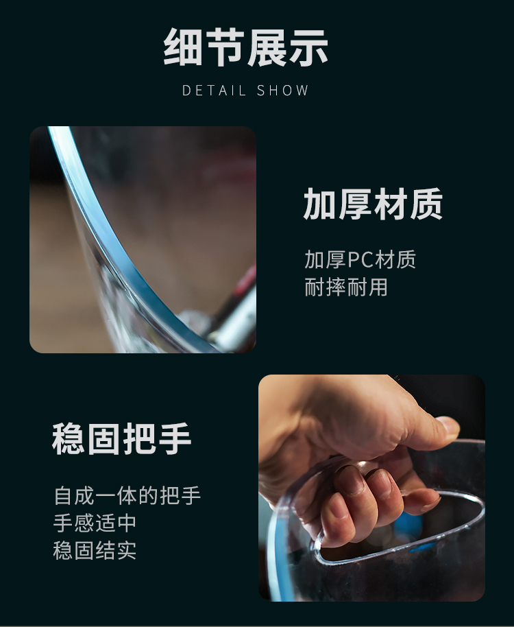 亚克力元宝冰桶商用高颜值香槟冰块桶塑料 ktv酒吧啤酒框大冰酒桶详情14