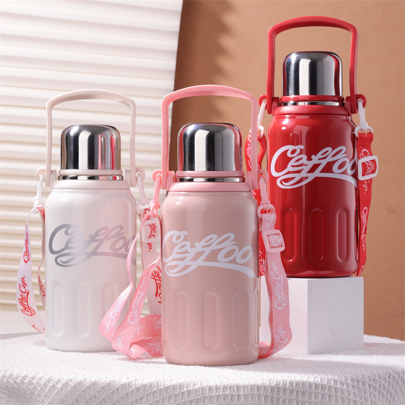 316 stainless steel cup, high appearance level, large-capacity water cup, portable sports water bottle, tea-water separation insulated cup pic 34