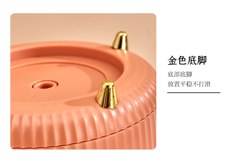 Cosmetics storage box, rotating dust-proof makeup brush storage cylinder, dressing table desktop, pen holder, lipstick and eyeshadow shelf pic 13