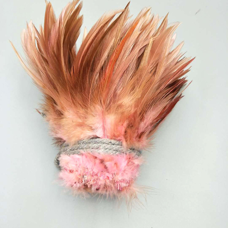 Hunan origin: 5-6-inch colorful chicken feathers, cat toys, dream catchers, hat flower accessories, DIY feathers pic 25