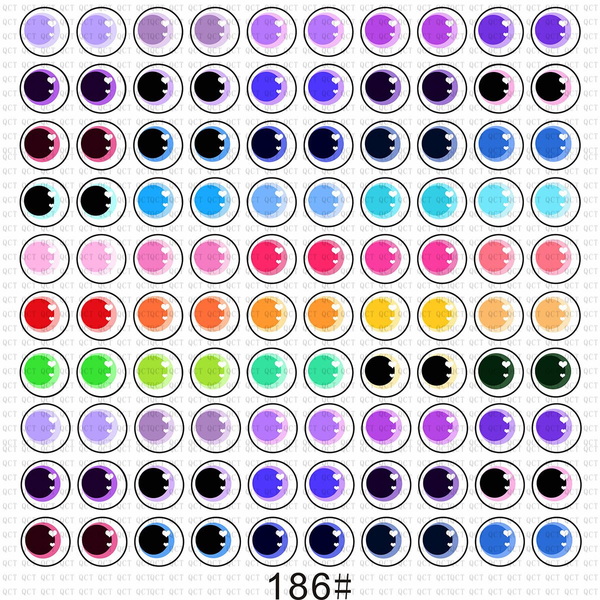 玩偶玩具芭比玻璃眼睛动漫卡通潮玩公仔diy饰品仿真玻璃眼珠眼片详情8