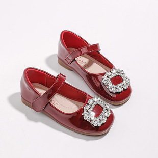 女童皮鞋2024新款红色公主鞋春夏季宝宝小女孩平底单鞋儿童软底鞋详情26