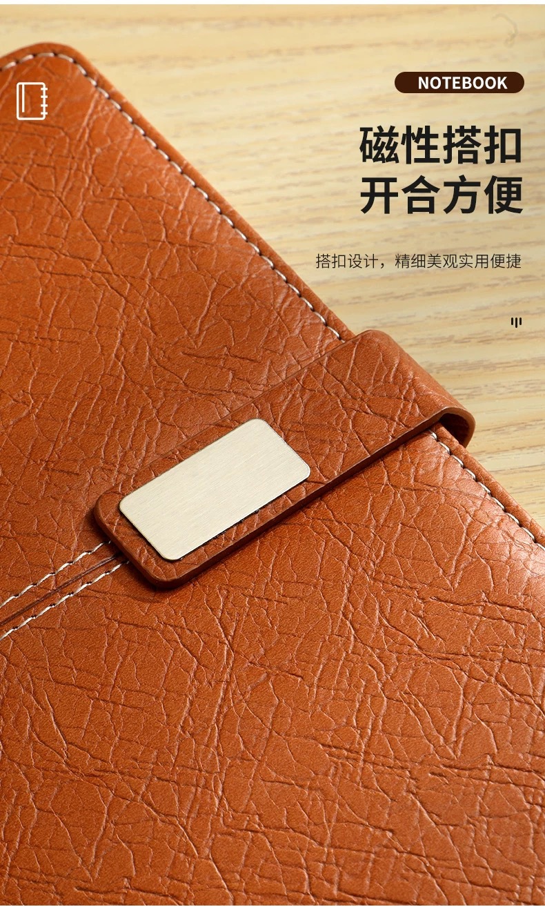 In-stock cross-border notebook gift box set, customized logo, office activity, company gift, meeting record notepad pic 13
