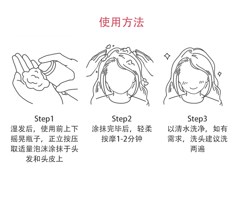 Zhuofen Bubble Mousse Ice Cream Shampoo Silicone-Free Amino Acid Volumizing Shampoo OEM Private Label Processing pic 5
