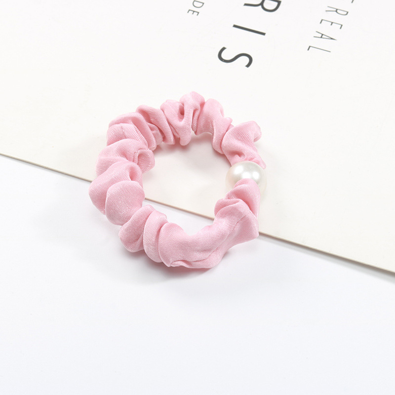 Wholesale of sweet and refreshing candy-colored small intestine hair bands, hair ties, and leather bands in Korean style pic 11