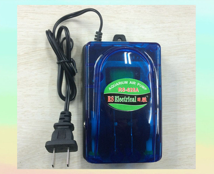 日胜双孔透明水族气泵 rs628a鱼缸增氧加氧泵 宝杰水族器材批发详情34