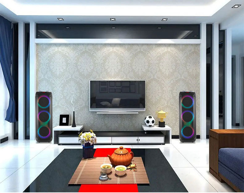 The new RX-8301 multi-functional mobile Bluetooth speaker for living rooms and stores, a high-power outdoor square dance basket speaker pic 7