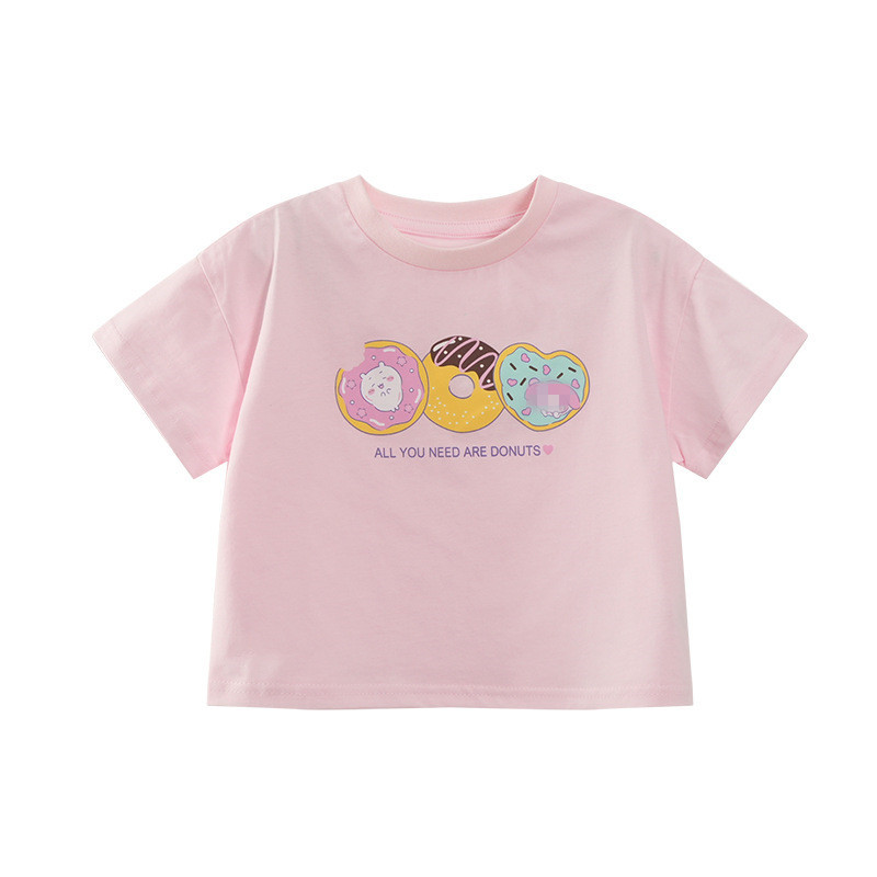 【 Free shipping for one Piece 】 Summer new U-family pure cotton cute cartoon printed short-sleeved T-shirt for boys and girls pic 5