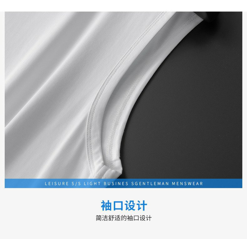 Ice Silk Modal sleeveless T-shirt for men, summer trendy brand pure cotton vest, fitness sports waistcoat, base layer shirt for men pic 16