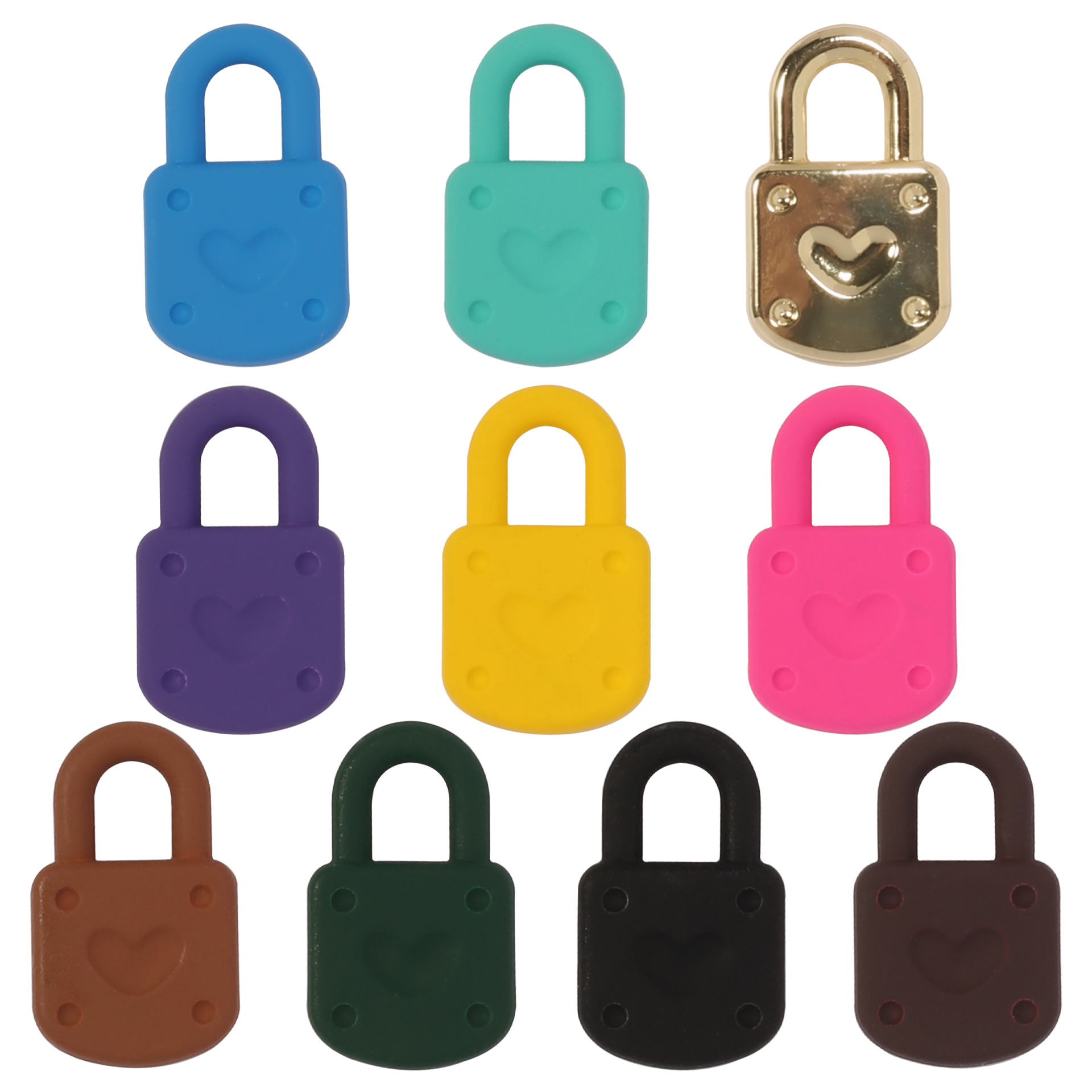 European and American cross-border love accessories, creative small locks, DIY jewelry accessories, mobile phones, bags, keys, pendants wholesale pic 5