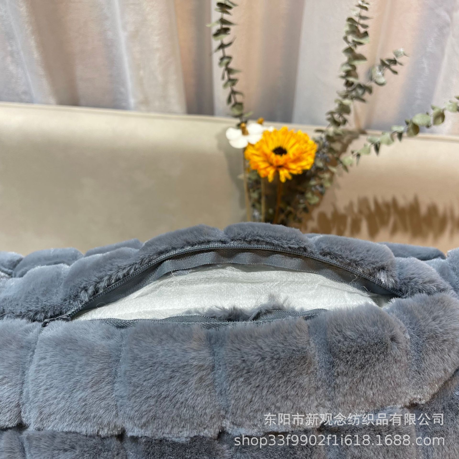 Winter InS-style plush cushion pink solid color pillowcase, ins plush cushion cover wholesale factory direct sales pic 27