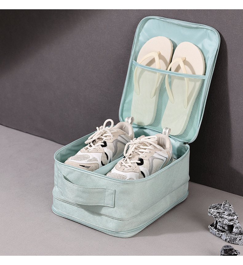新款旅行鞋包手提便携运动鞋子收纳袋出差防尘拖鞋收纳包批发详情7