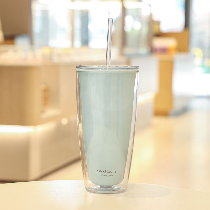 便携家用办公大容量夏季高颜值吸管水杯女童学生夏天可爱塑料水杯详情10
