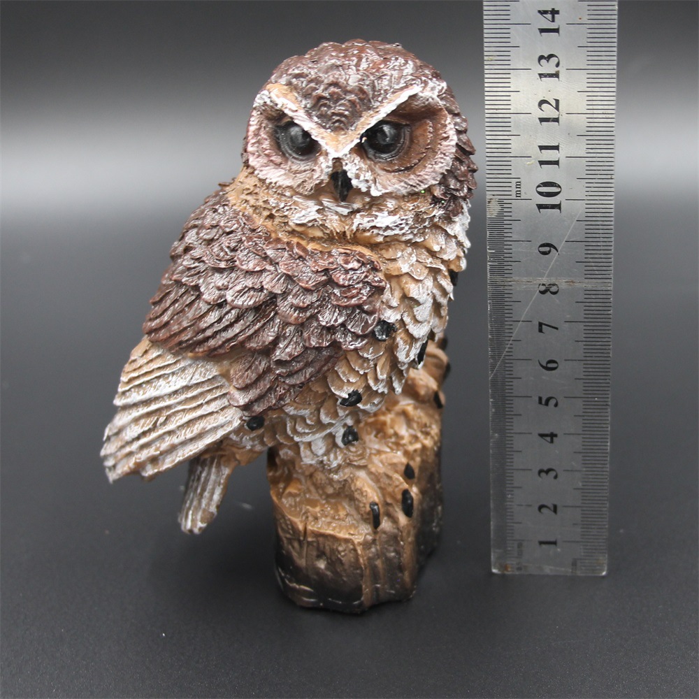 Solar owl lamp, resin garden lamp, outdoor waterproof courtyard landscape decoration, led lawn ground insert lamp pic 15