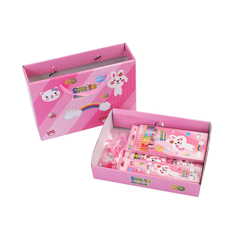 Back-to-school gift creative stationery set gift box, primary school big gift package, wholesale school supplies, middle school pic 48