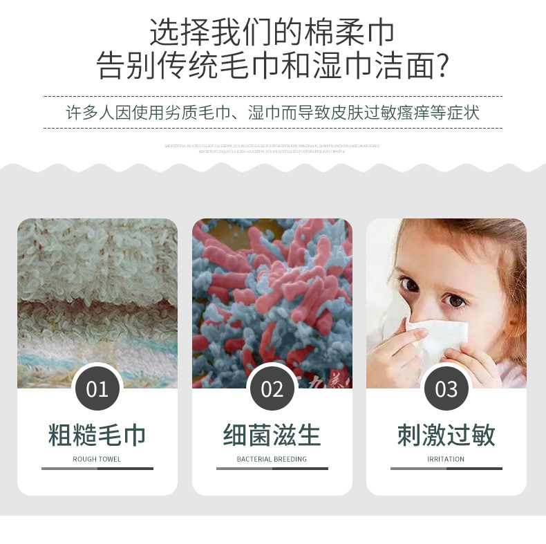 厂家定制一次性洗脸巾柔巾卷干湿两用纯棉美容加厚批发洁面巾甩货详情5