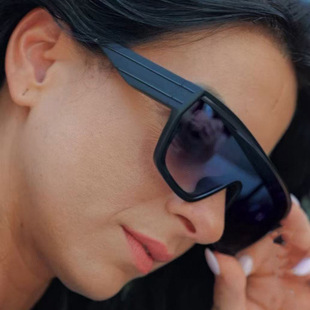 2023新款无框切边太阳镜女款欧美时尚大框墨镜女跨境批发sunglass详情5